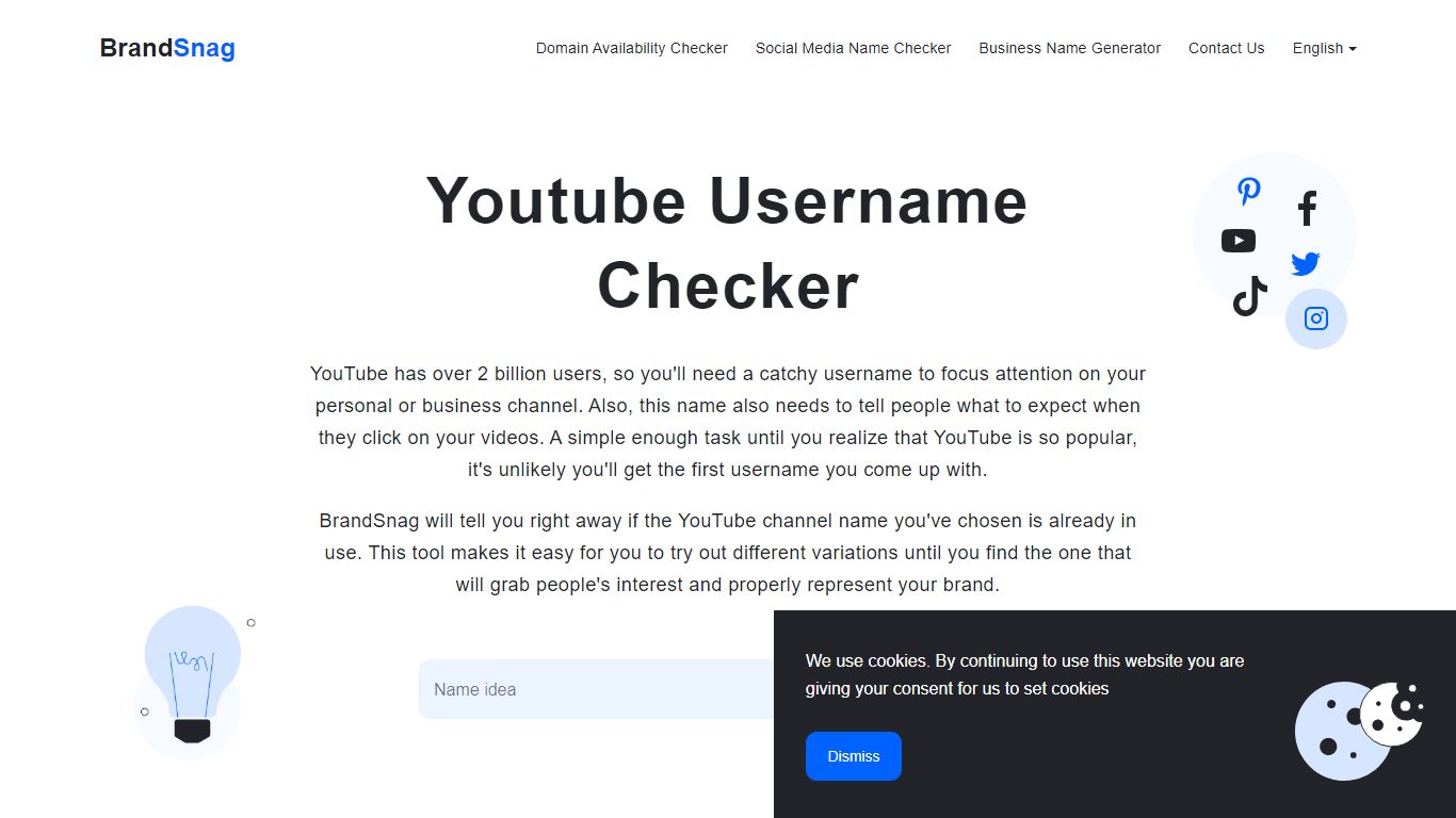 YouTube Username Checker & Channel Availability Search - BrandSnag
