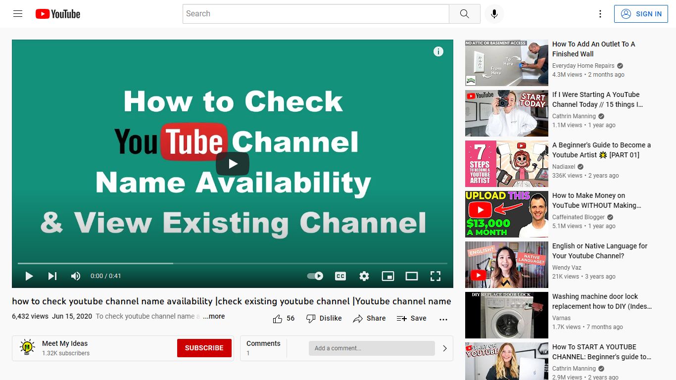 how to check youtube channel name availability |check existing youtube ...